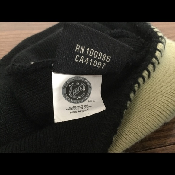 pittsburgh Penguins Beanie Knit Hat w/ Tassel Cap - Picture 7 of 8